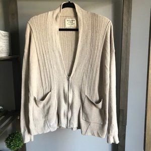 Abercrombie & Fitch Ribbed Slouchy Comfy Cardigan
